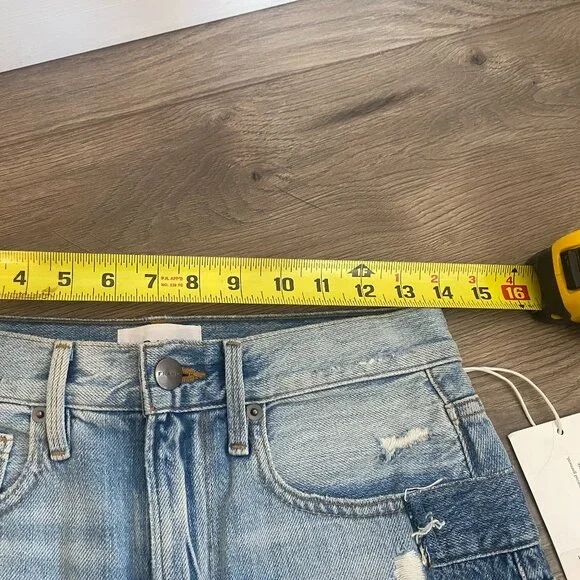 NTW Frame Layered Denim Shorts - Meadow - Size 23 (Runs Big!) - Picture 6 of 9